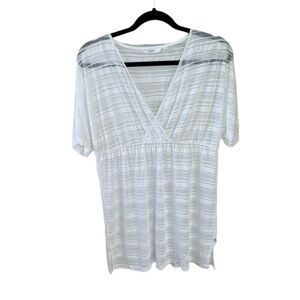 LA VIE EN ROSE AQUA White Swimwear Coverup M